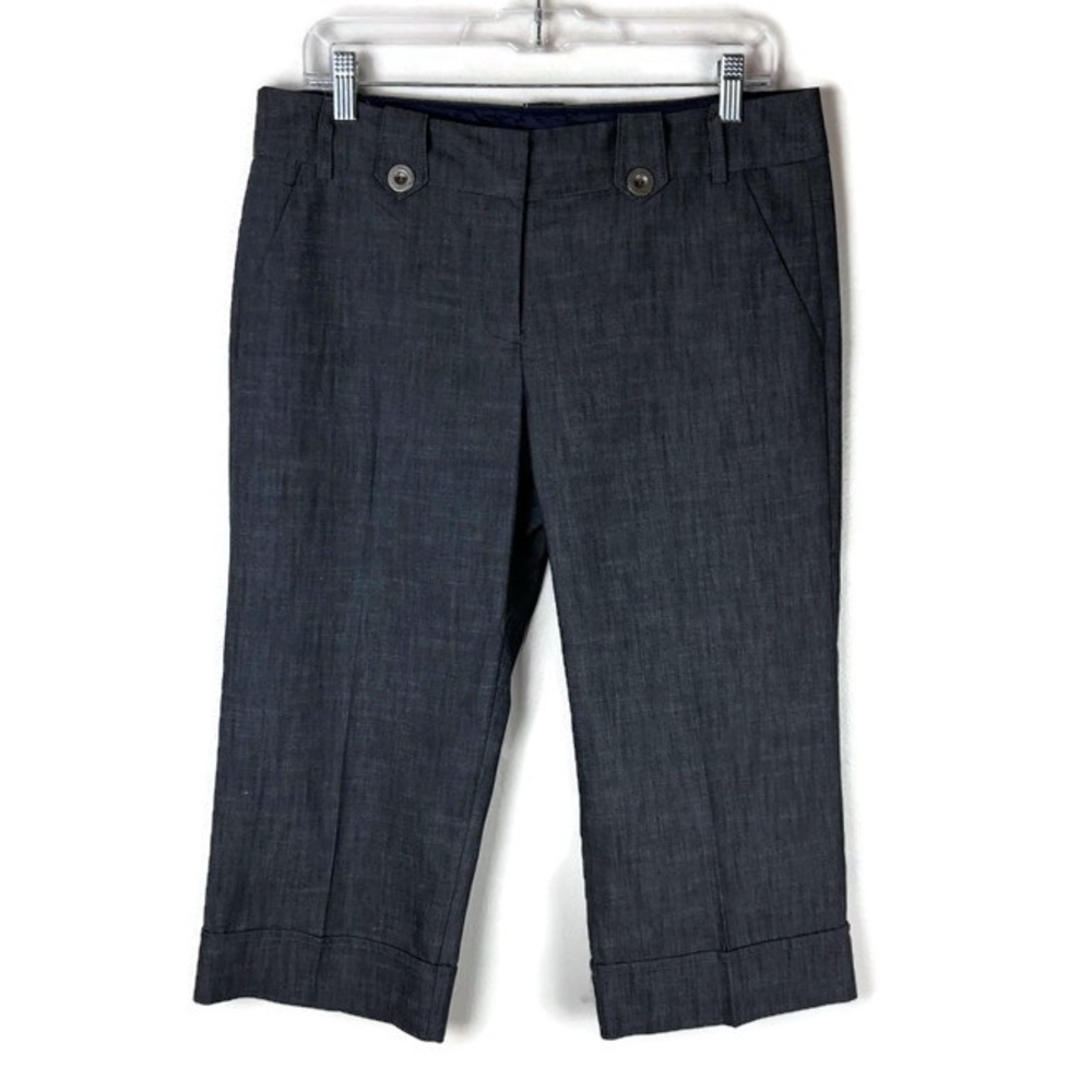 Heart Soul Capri Length Trouser Pants in Heather Blue